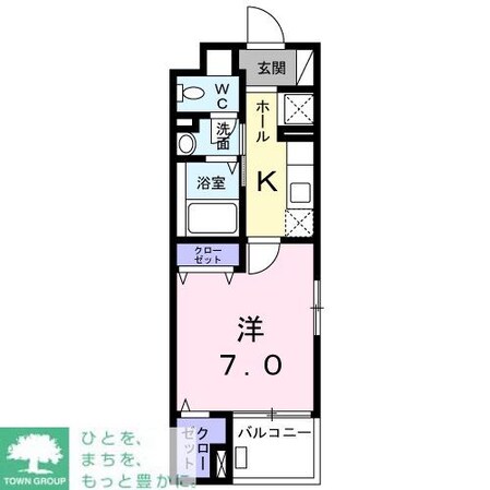 フローラ弦巻（Ｆｌｏｒａの物件間取画像